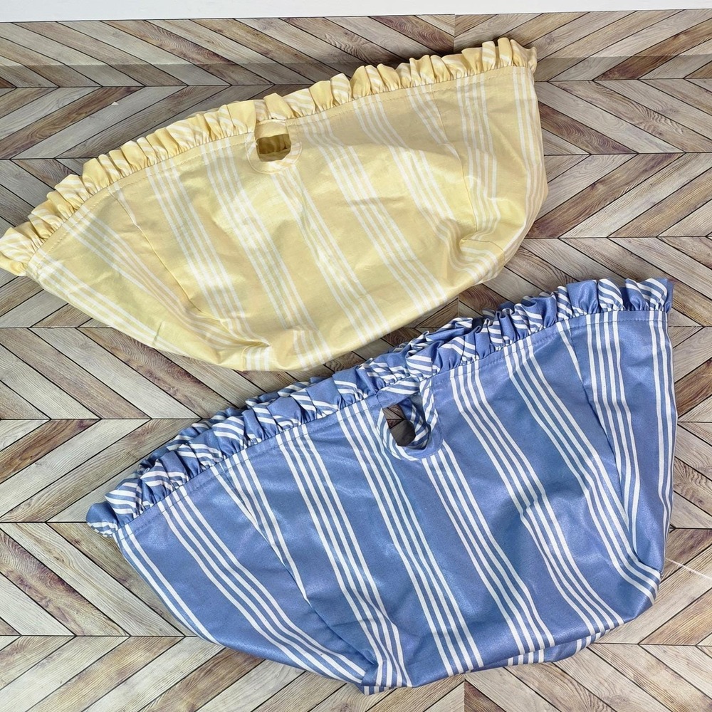 Longaberger Basket Hostess Appreciation Sky Blue, Buttercup Yellow Fabric Liner